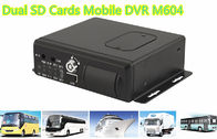 H.264 Dual SD Cards 3G WIFI Car 4 channel Mobile DVR With GPS Tracking