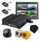 AHD Four in one 4 cameras Dual SD Card Mobile DVR with 3G / 4G GPS WIFI , 1080P resolution
