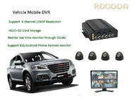 Four Channel Recoda HD Mobile DVR Anti Shack For Vehicle , 1080P Resolution