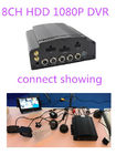 4G GPS WIFI AHD Hybrid HDD Mobile DVR 8CH 1080P 720P For Truck School Bus Lorry Taxi