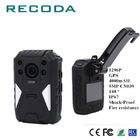 Support External Police Wearing Body Cameras GPS 1296P Fire Resistance11 Hrs Recording