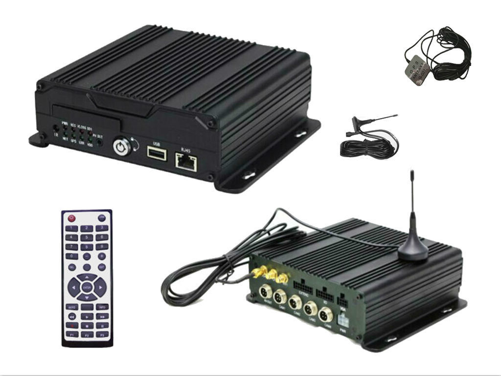 4 Channel 720P AHD SD Card Mobile DVR / Audio Surveillance Recording System