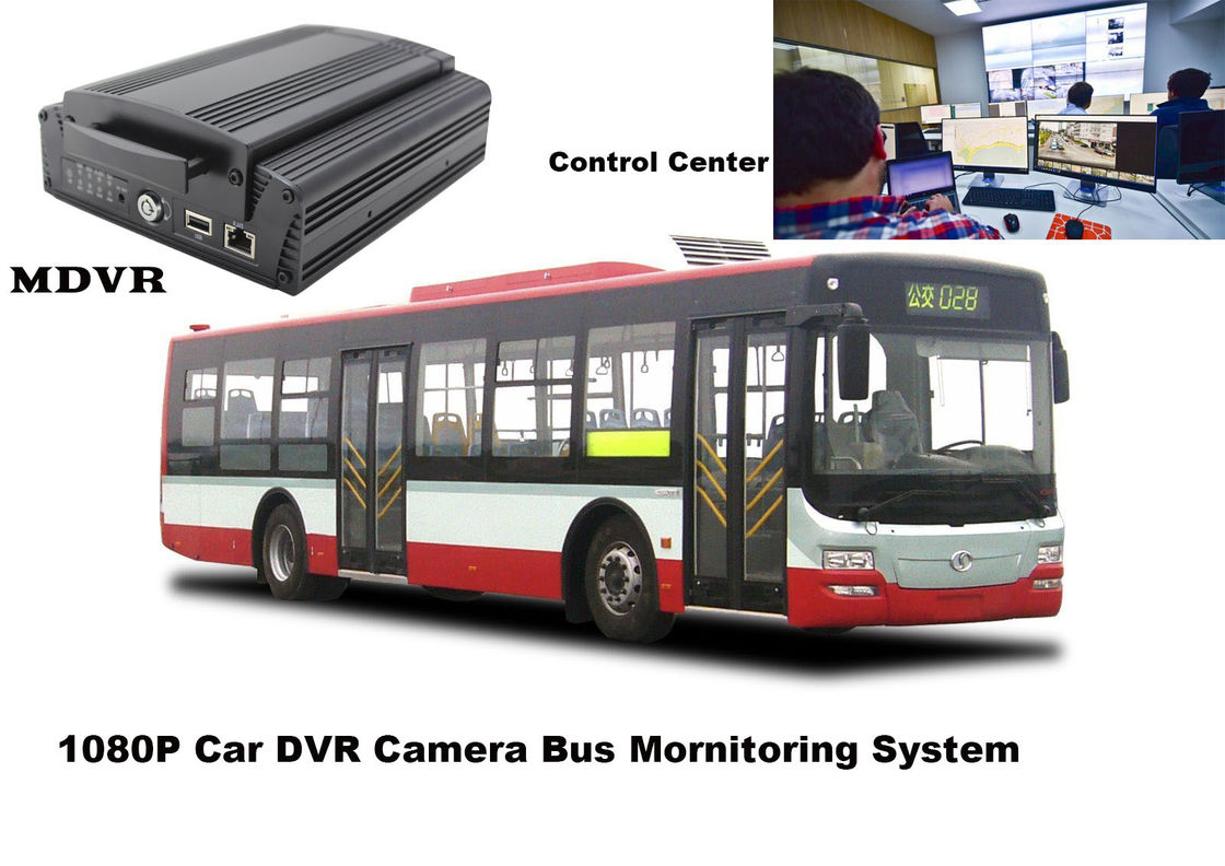 8Ch Hard Disk Mobile 1080P Car DVR , Linux Camera Recording System