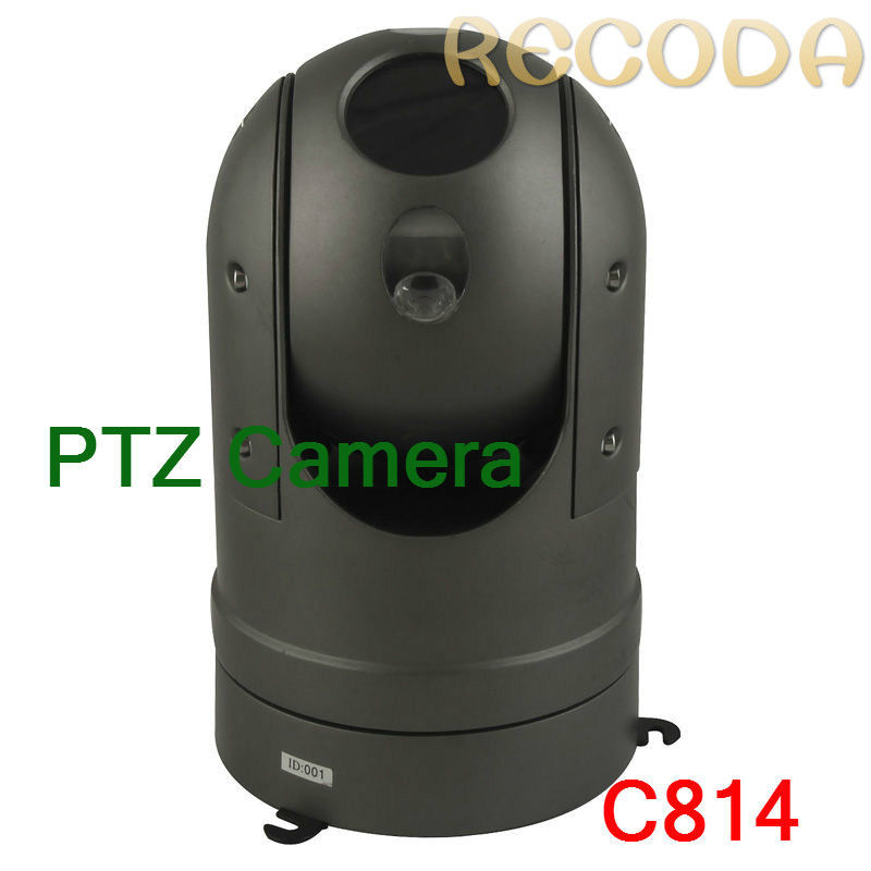 IP66 Waterproof Car PTZ Camera Support Night Vision / Zoom Infrared , Metal Marerial