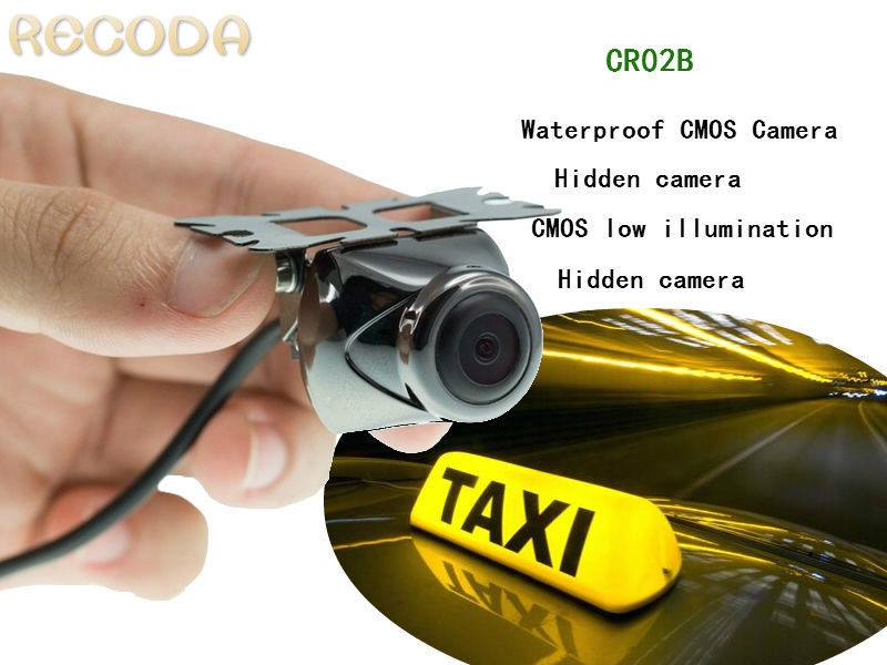 CR02B Hidden Cameras in Cars Waterproof IP68 / Night Vision Cmos Camera 140 Degree