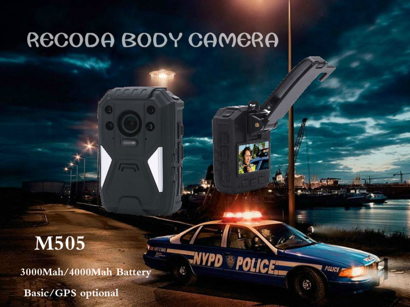 RECODA M505 GPS Tracking Police Waterproof Body Worn Camera Night  Vision