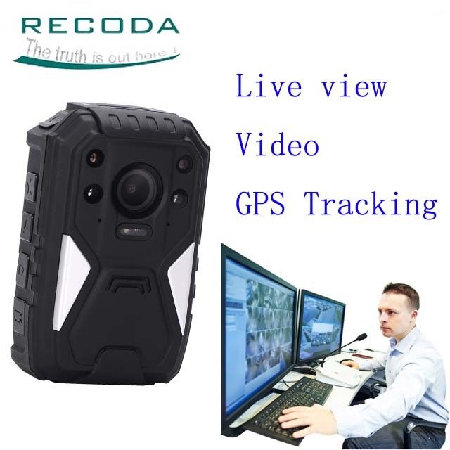 Security Guard Wireless 4G Body Camera Live View 1440P Weatherproof For  Police